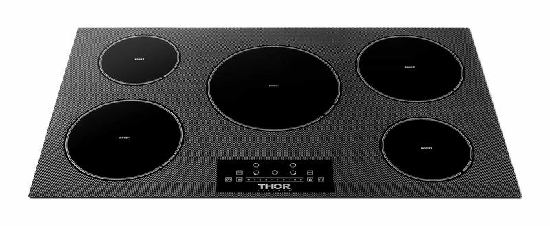 Thor Kitchen 36-Inch Built-In Induction Cooktop with 5 Elements TIH36