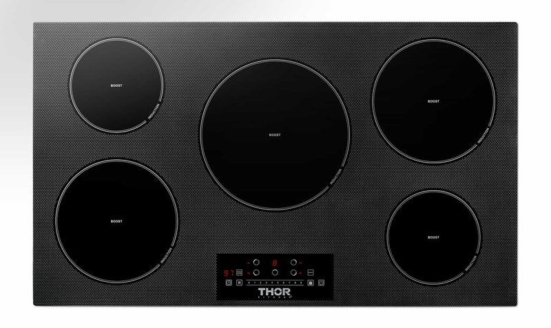 Thor Kitchen 36-Inch Built-In Induction Cooktop with 5 Elements TIH36