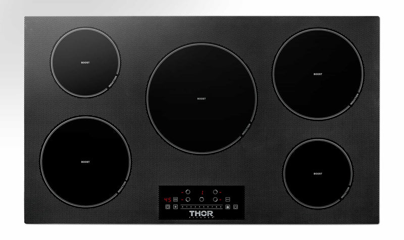 Thor Kitchen 36-Inch Built-In Induction Cooktop with 5 Elements TIH36