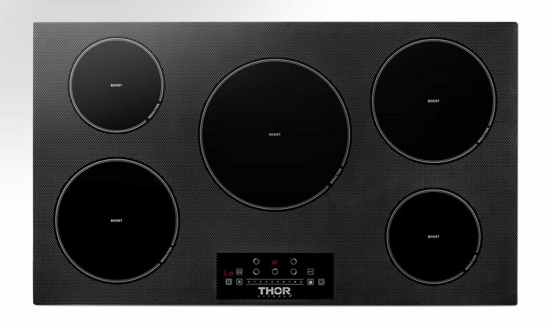 Thor Kitchen 36-Inch Built-In Induction Cooktop with 5 Elements TIH36