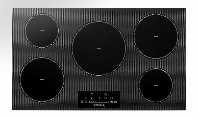Thor Kitchen 36-Inch Built-In Induction Cooktop with 5 Elements TIH36