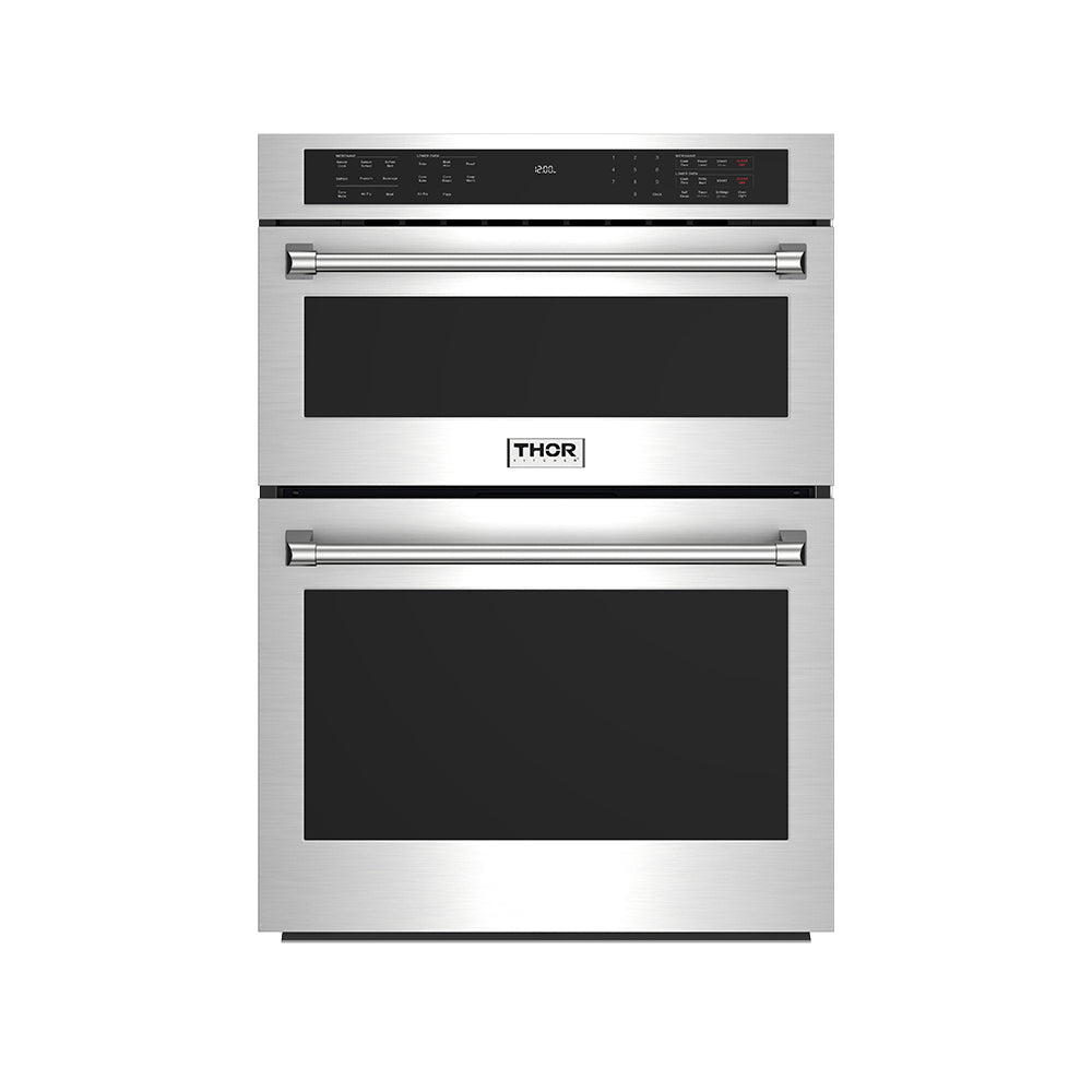 Thor Kitchen Professional 30-Inch Combination Microwave Wall Ovens - Stainless Steel