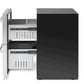 Thor Kitchen 2-Piece Appliance Package - 24-Inch Double Drawer Refrigerator and Freezer Drawer in Stainless Steel