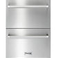 Thor Kitchen 2-Piece Appliance Package - 24-Inch Double Drawer Refrigerator and Freezer Drawer in Stainless Steel