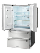 Thor Kitchen 3-Piece Appliance Package - 36-Inch Electric Range, Refrigerator, and Dishwasher in Stainless Steel