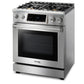 Thor Kitchen 30" Gas Range with 4.55 Cu. Ft. Self-Cleaning Oven and Tilt Panel in Stainless Steel TRG3001