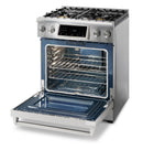 Thor Kitchen 30" Gas Range with 4.55 Cu. Ft. Self-Cleaning Oven and Tilt Panel in Stainless Steel TRG3001