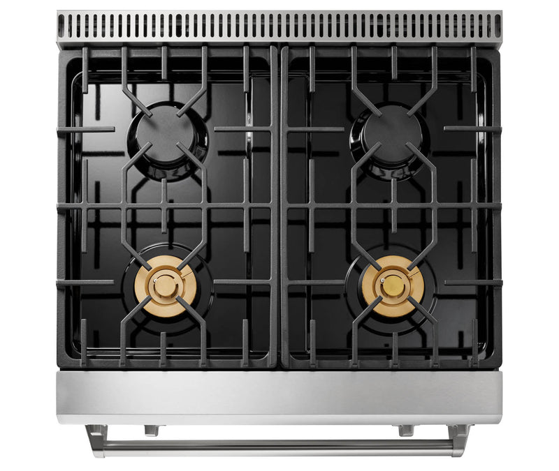 Thor Kitchen 30" Gas Range with 4.55 Cu. Ft. Self-Cleaning Oven and Tilt Panel in Stainless Steel TRG3001