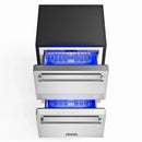 Thor Kitchen 24-Inch Indoor Outdoor Freezer Drawer in Stainless Steel TRZ24U