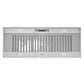 Thor Kitchen XLH60 60 Inch Liner Range Hood Bottom View with Baffle Filters