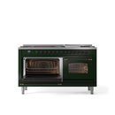 ILVE Nostalgie 60" Dual Fuel Range with 9 Sealed Burners Griddle Triple Glass Door - UP60FNMP