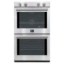 FORNO Vomero 30" 10 cu. ft. Built-In Double Electric Wall Oven in Stainless Steel, FBOEL1324-30