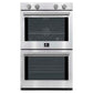 FORNO Vomero 30" 10 cu. ft. Built-In Double Electric Wall Oven in Stainless Steel, FBOEL1324-30
