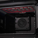 FORNO Asti 30-Inch French Door Electric Wall Oven in Black/White with Antique Brass Trim