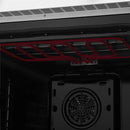 FORNO Asti 30-Inch French Door Electric Wall Oven in Black/White with Antique Brass Trim