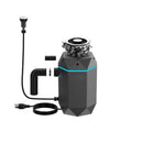 FORNO Acqua BrightDiamond 3/4HP Super Quiet Garbage Disposal Corded with Motion Sensor Cabinet Light & Pre-Wired Air Switch