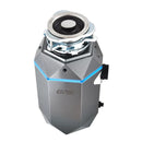 FORNO Acqua BrightDiamond 1HP Super Quiet Garbage Disposal Corded with Motion Sensor Cabinet Light & Pre-Wired Air Switch