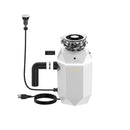 FORNO Acqua BrightDiamond 1HP Super Quiet Garbage Disposal Corded with Motion Sensor Cabinet Light & Pre-Wired Air Switch