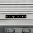 FORNO Abruzzo 48-Inch Dual Zone Wine Cooler with Clear Acrylic Holders & Stainless Trim Shelves FWCDR6611-48S