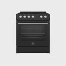 Forno Espresso Package - 30" Electric Range, Range Hood, and Refrigerator in Stainless, White, or Black