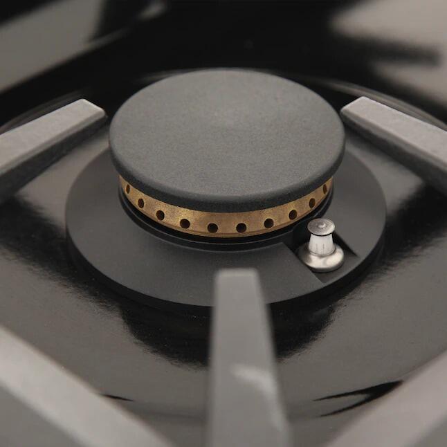 Kucht 30-Inch 4 Burner Gas Rangetop in Stainless Steel with Silver Accents KFX309T-S