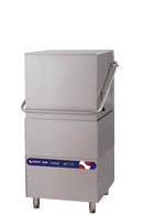 AMPTO Dishwasher, hood type, 34-5/8"W, high temperature, with 8.6kW booster heater, up to (30) racks per hour 