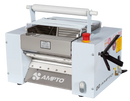 AMPTO Dough Roller & Sheeter table top. 12'' roll width. 4.5 lbs dough capacity. 66 rpm