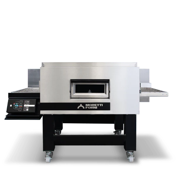 AMPTO Electric Conveyor Pizza Oven, 81"W x 60"D x 48-1/4"H, 25-3/4"W belt, single deck