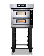 AMPTO iDeck Digital Control Electric Pizza Oven 61x66x14 cm chamber. 2 Deck