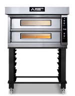 AMPTO iDeck electronic Control Electric Pizza Oven 41"W x 41"D chamber. 2 Deck