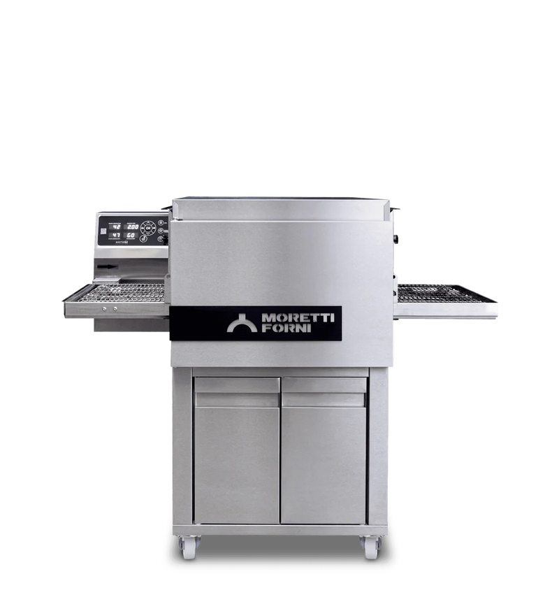 AMPTO X Electric Conveyor Pizza Oven Ventless 24'' x 16'' x 3'' Chamber 1 Deck. 16'' Width belt 