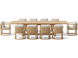 Anderson Teak 11-pc Junus Extension Outdoor Dining Set - SET-224
