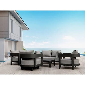 Anderson Teak 5-pc Coronado Aluminum Deep Seating Set -SET-173-AL
