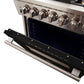 FORNO Capriasca - Titanium Professional 30" Freestanding Colored Door Gas Range FFSGS6260-30