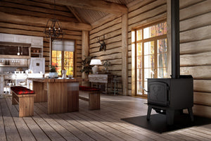 Drolet Black Stag II Wood Stove - DB03411