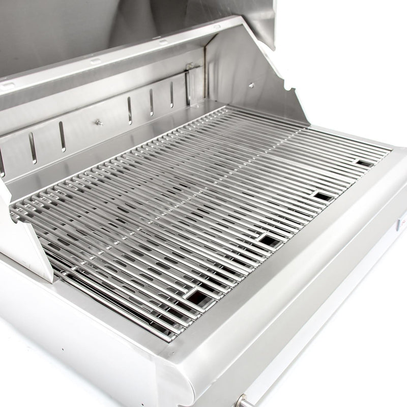 Blaze 32" Built-In Stainless Steel Charcoal Grill With Adjustable Charcoal Tray