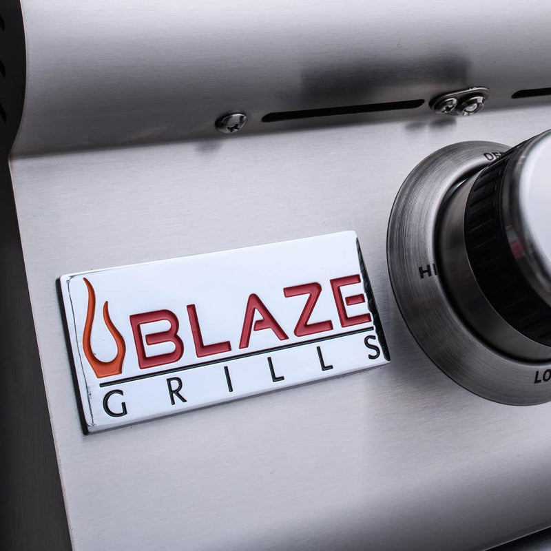 Blaze Grill Package - Premium LTE 32-Inch 4-Burner Built-In Liquid Propane Grill and Double Side Burner in Stainless Steel
