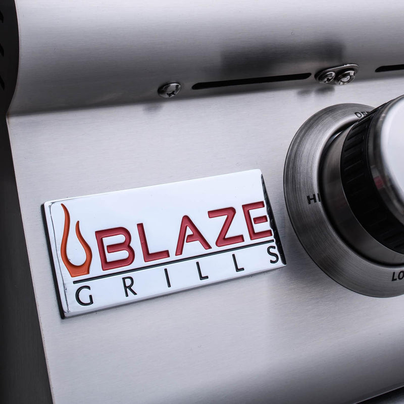Blaze Premium LTE 40" 5-Burner Built-In Liquid Propane Grill With Rear Infrared Burner & Grill Lights