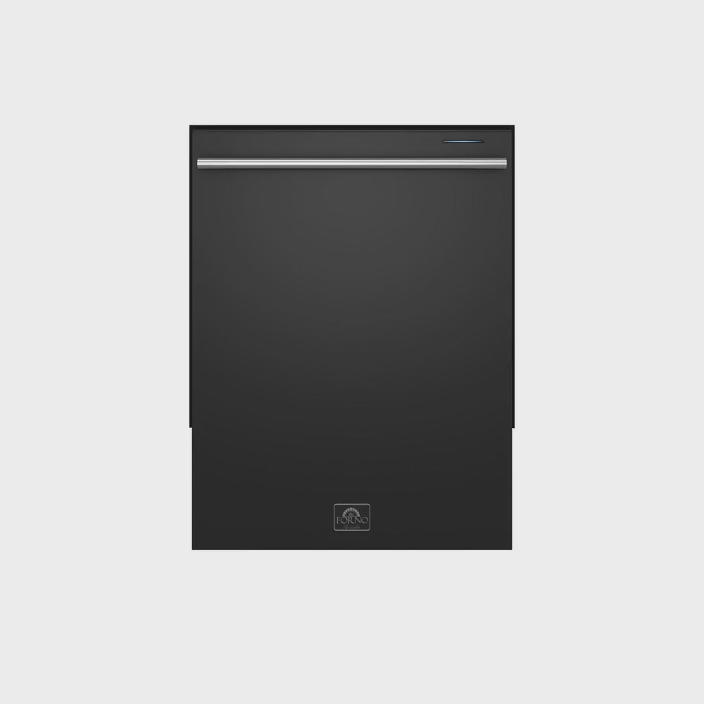 Forno Espresso Package - 30" Electric Range, Range Hood, Refrigerator and Dishwasher in Stainless, White, or Black
