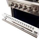 FORNO Capriasca - Titanium Professional 30" Freestanding Colored Door Gas Range FFSGS6260-30