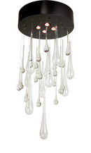 Meyda 24" Wide Teardrop Crystal Chandelier- 139392
