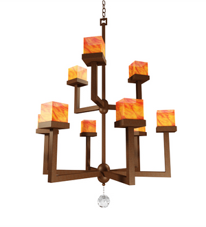 Meyda 48" Wide Vox 9 Light Two Tier Chandelier- 146504