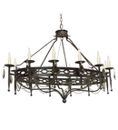 Meyda 60" Long Jasmine 12 Lt Oblong Chandelier- 120261