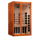 Dynamic Santiago 2-Person Full Spectrum Near Zero EMF Under 2MG FAR Infrared Sauna Canadian Hemlock DYN-6209-02 Elite