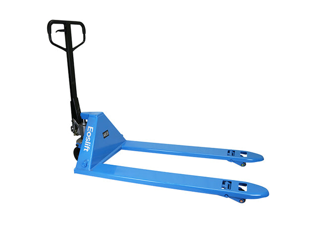 EOSLIFT Industrial Grade (Low Profile) Manual Pallet Jack 4,400 lbs 27 in x 48 in German Seal System with Polyurethane Wheels