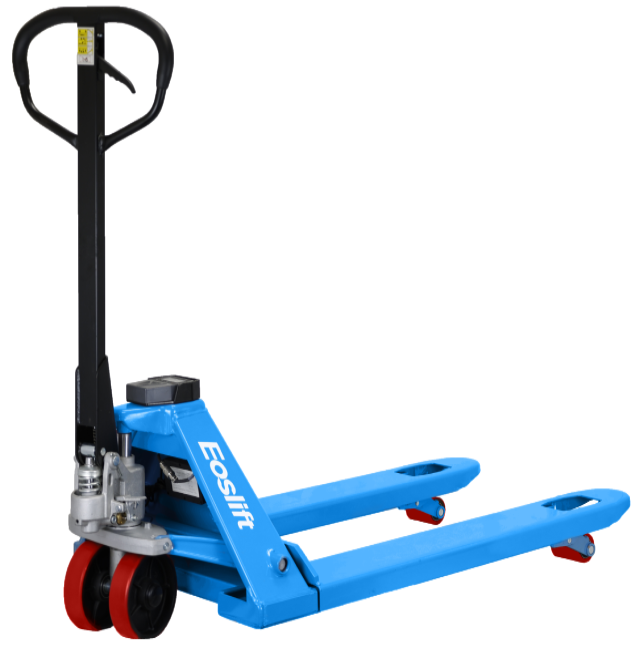 EOSLIFT Professional Grade (Scale) Manual Pallet Jack 4,400 lbs 27 in x 45 in German Seal System with Polyurethane Wheels