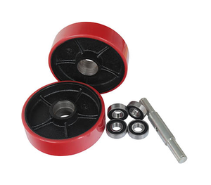 EOSLIFT Standard EOS09 Complete Replacement Pallet Jack Steering Wheel Set 7 in Diameter x 2 in Hub Length x 20 mm ID