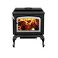 Drolet Escape 1800 Wood Stove on Legs - Brushed Nickel Door - DB03112