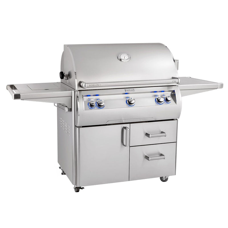 Fire Magic E790s Echelon Diamond 36-Inch Gas Grill on Cart with Double Side Burner