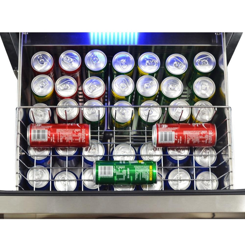 Forno Capraia 24'' Built-In Compressor Wine Cooler - Dual Zone - 108 Bottles -FWCDR6628-24S